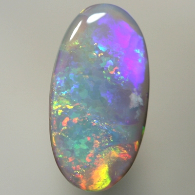 SOLID SEMI BLACK OPAL Flame pattern of neon reds SEE VIDEO